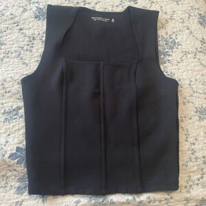 ABERCROMBIE AND FITCH SOFT AF CORSET BLACK TOP GOING OUT